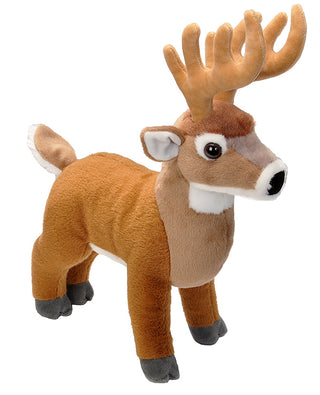 Standing White-tailed Deer Stuffed Animal - 12"