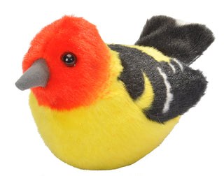 Audubon II Western Tanager Stuffed Animal with Sound - 5"