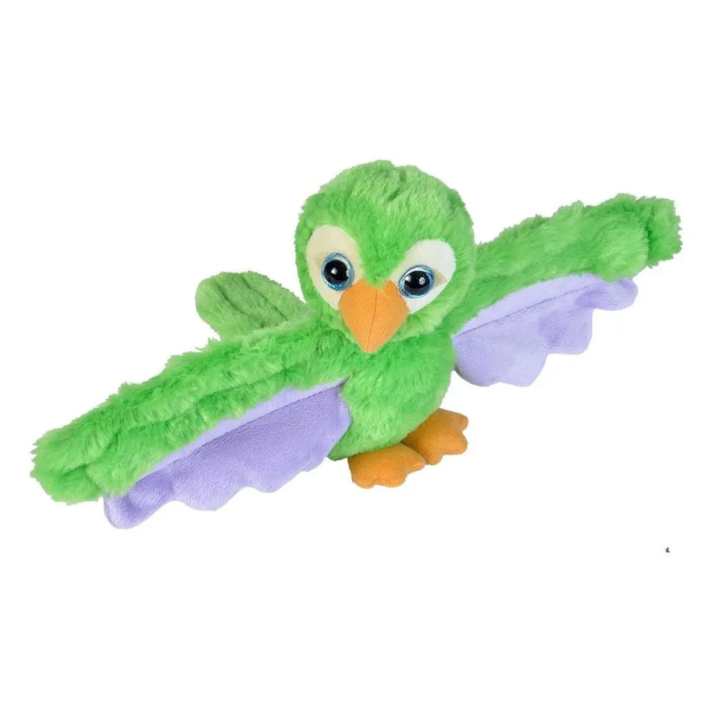 Wild Republic Huggers Green Parrot Stuffed Animal - 8