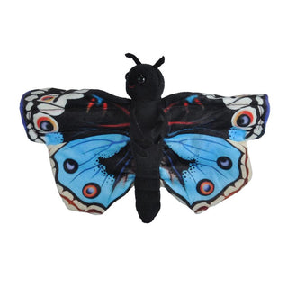 Huggers Blue Pansy Butterfly Stuffed Animal - 8"