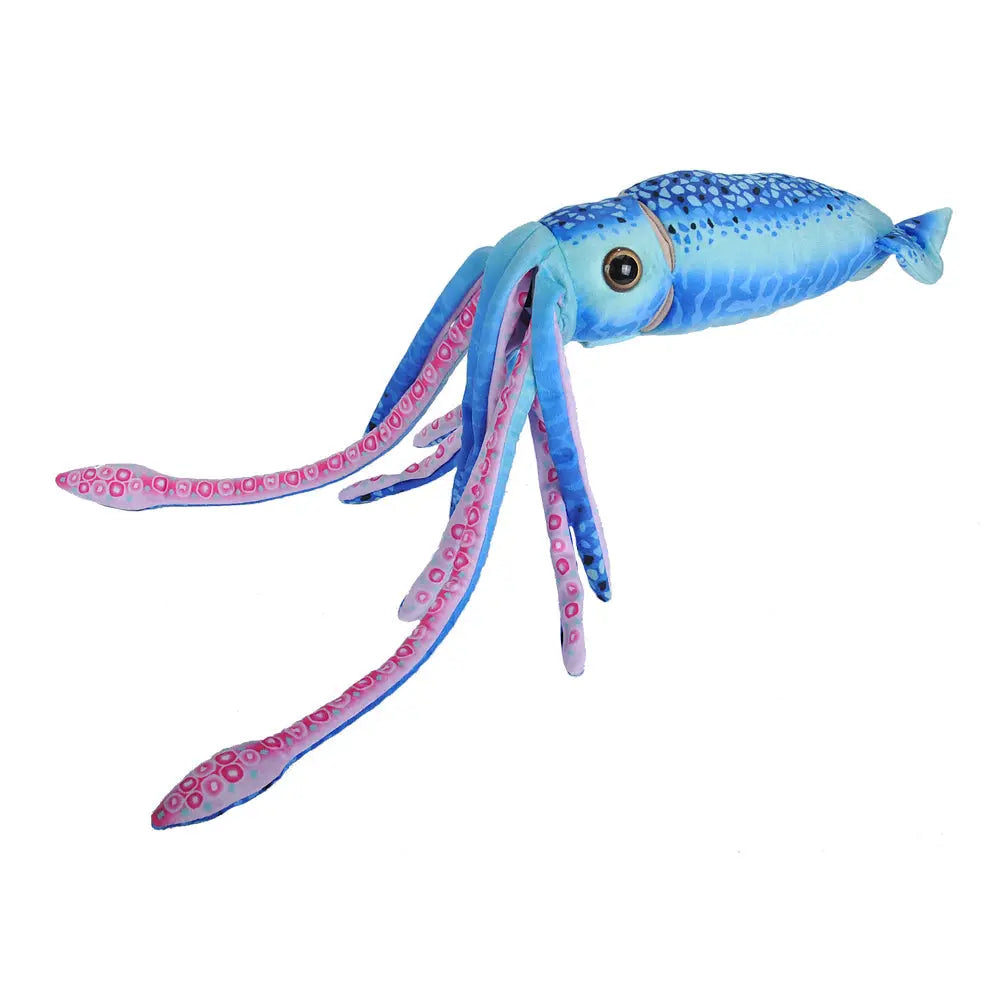Wild Republic Blue Squid Stuffed Animal 12