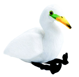 Audubon II Egret Stuffed Animal with Sound - 5"