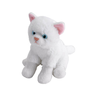 White Cat Stuffed Animal- 5"