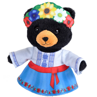 Travelkins Black Bear Stuffed Animal - 6"