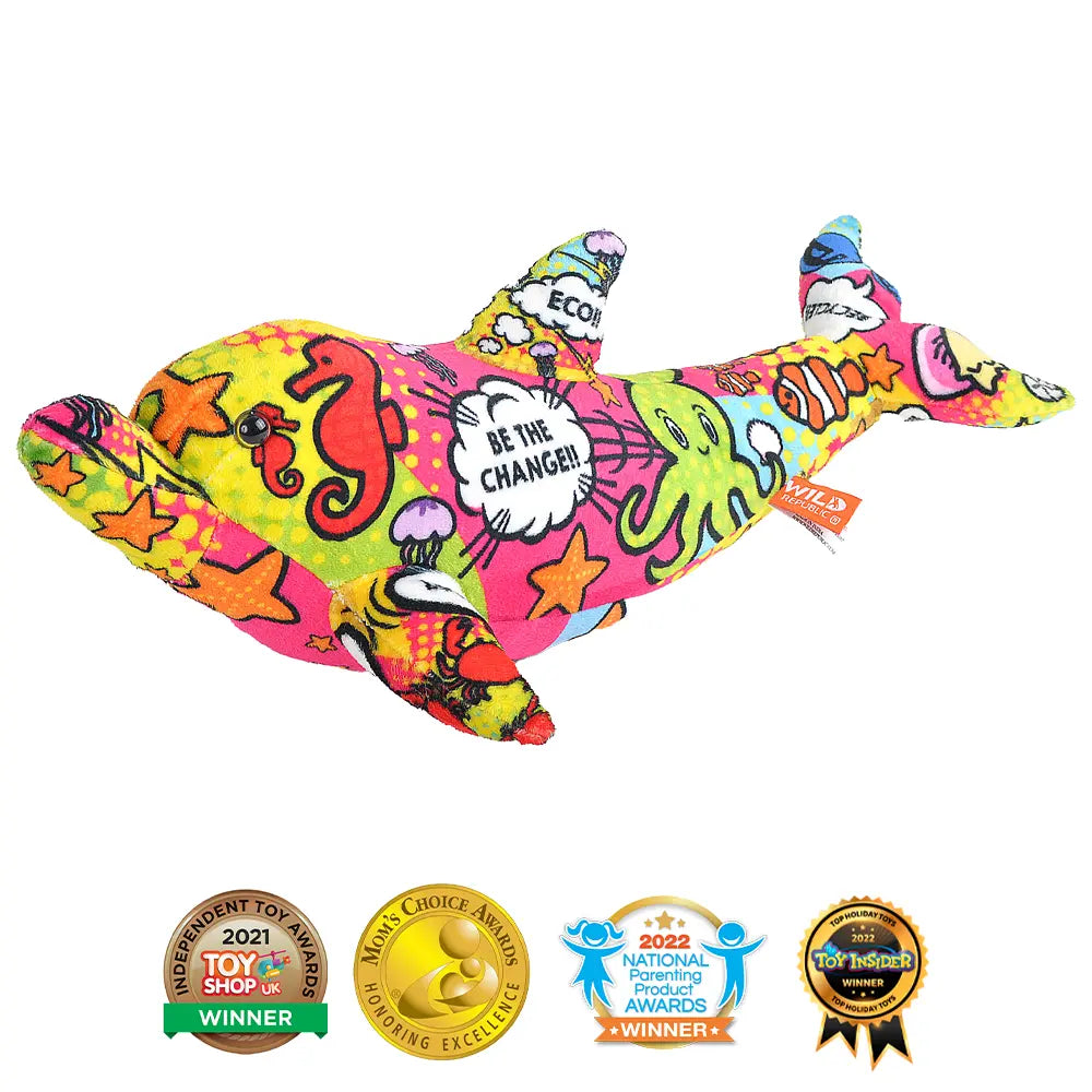 Wild Republic Message From the Planet Dolphin Stuffed Animals Wild Republic Message From the Planet Dolphin Stuffed Animals